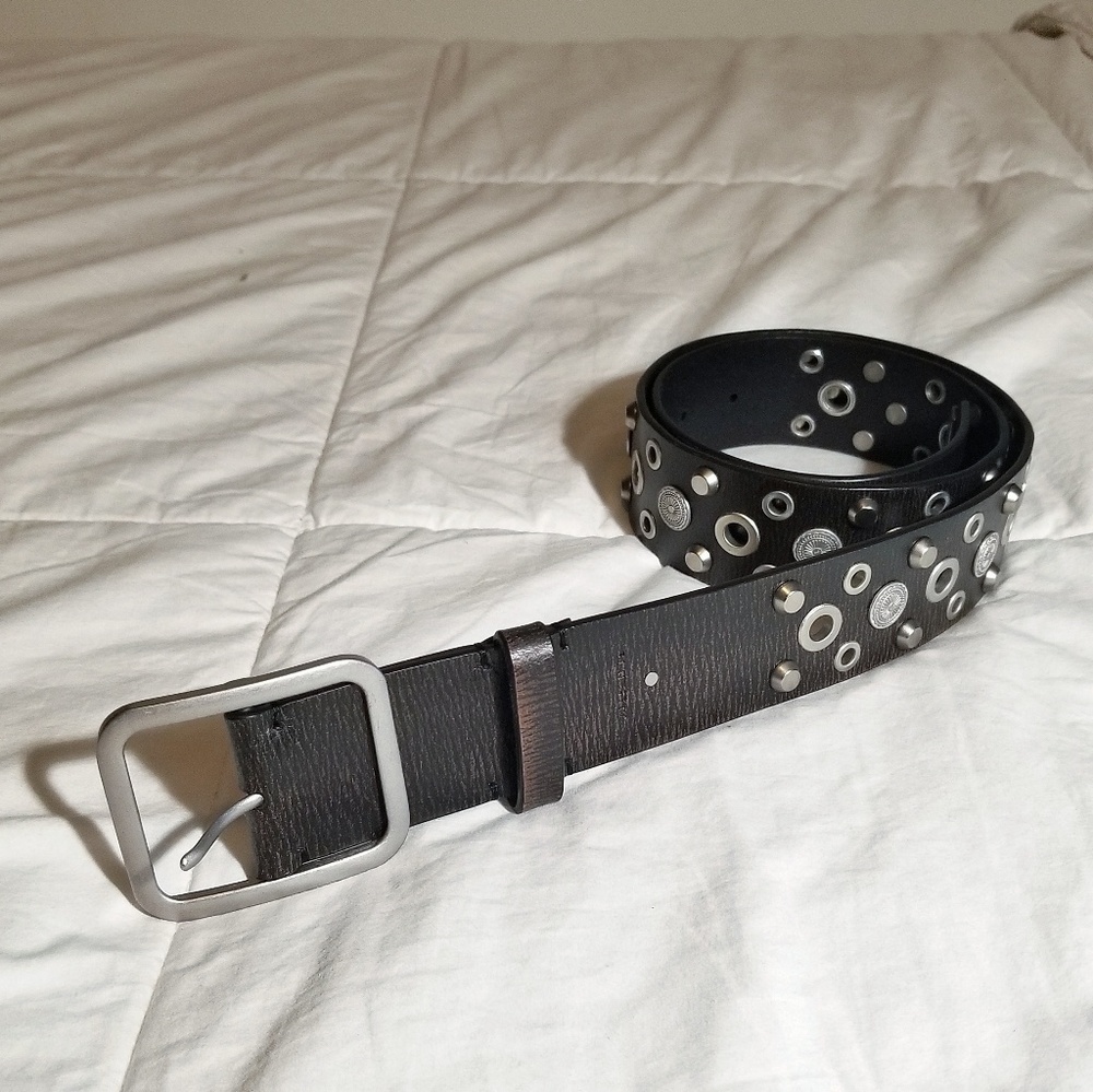 All Saints- Studded Leather Belt